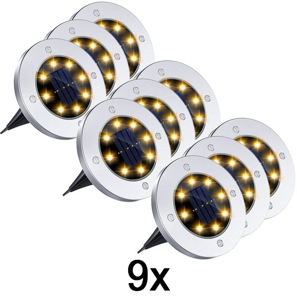 3x Lauko saulės grindų šviestuvai (3 vnt.) | LUMIGARD